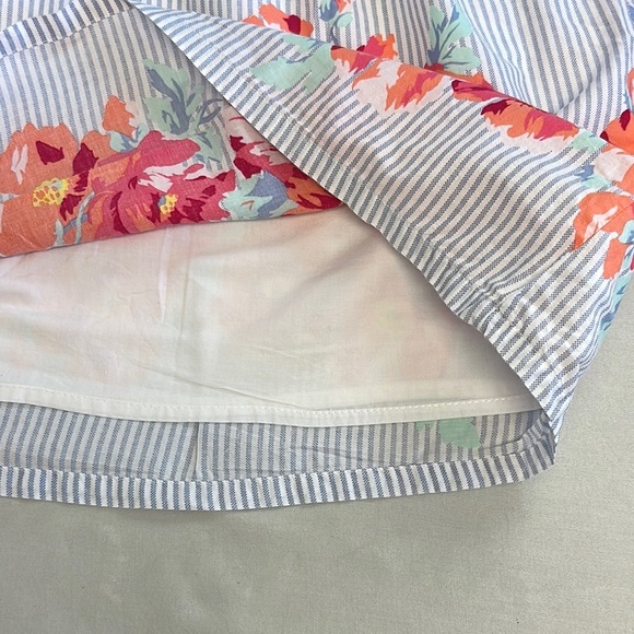 GAP - Blue and White stripe and floral lined Sundress - Picture 4 of 5